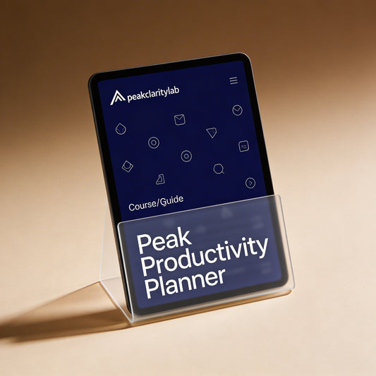 Peak Productivity Planner